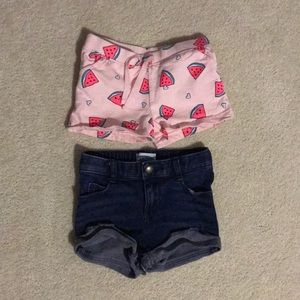Two pair of 2T shorts - Carter’s & Old Navy